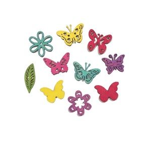 Butterfly Wooden Magnets Set